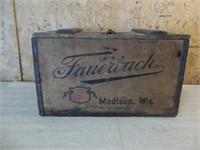 Fauerbach Brewing Co Wood Crate w/ Bottles