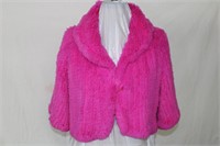 Dyed rabbit shrug Retail $315.00