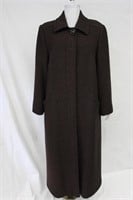 Wool blend Tweed coat Charcoal Size 10