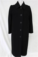 Wool & Cashmere blend coat Black Size 10