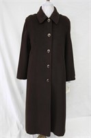 Wool Angora blend coat Brown Size 10