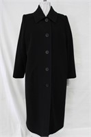 Wool & Cashmere coat Black size 14 Retail $450.00