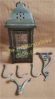 Metal Art & Glass Candle Holder & Cast-Iron