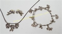 Brighton Fleur de Lis Jewelry Set - Necklace,