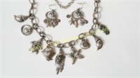 Chico’s Silver-Tone Shells - Necklace and Earrings