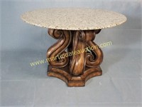 Beautiful Marble Top Round Breakfast Table