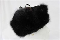 Dyed Black Muskrat hat size 22.5" Retail $195.00
