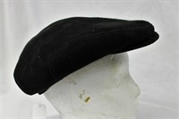 Black Suede Sheepskin hat Retail $77.00
