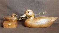 Duck Decor Selection - Resin Ducks, Wooden Box