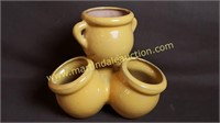 Yellow Glazed Cluster Pots