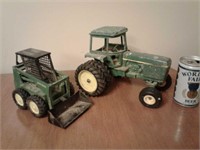 John Deere Tractor and Skid Loader Toys
