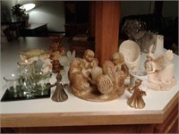 Angel candle holders and Scentsy Warmer