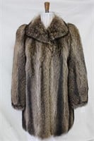 Used Raccoon car coat size 8 Retail $700.00