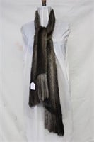 Used Let Out Muskrat scarf Retail $200.00