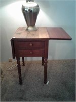Drop leaf Cherry side table