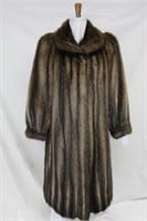 Used Let Out Muskrat coat size M Retail $800.00