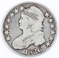 Coin 1826 United States Bust Half Dollar VG