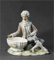Lladro Man with Bowl Possibly Retired 7in tall