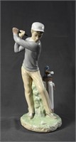 Lladro Golfer #4824 Possibly Retied 10 3/4in tall