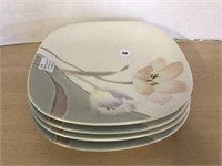 Mikasa “footloose” Set Of 4 Plates