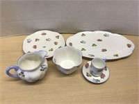 Shelley Set - Rose, Pansy Forget-me-not 6 Pcs