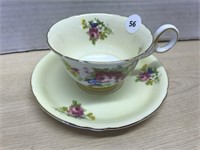 Shelley Teacup & Saucer - Yellow Floral