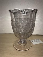 Lily Of The Valley Canadian Pressed Glass Spooner