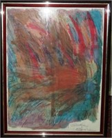 DALE GOODE ABSTRACT PASTEL PAINTING