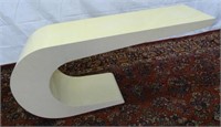 PIERRE CARDIN (ATTR.) LACQUER C-SHAPED CONSOLE TAB