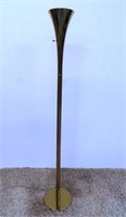 LAUREL BRASS FLOOR STANDING "TRUMPET" LAMP