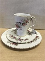 Royal Albert Lavender Rose 2 Plates & Mug