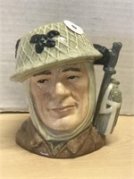 "the Soldier" Royal Doulton Character Toby Mug Jug