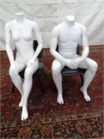 FUSION SPECIALTIES FULL SIZE SEATED MANNEQUINS