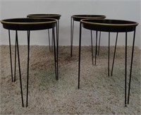 4 HAIRPIN LEG SIDE TABLES