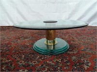 PACE (ATTR.) GLASS COFFEE TABLE