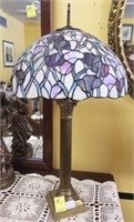 LEADED STAINED GLASS LAMP