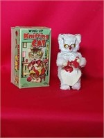 Nomura Knitting Cat Wind Up Toy 
With Original