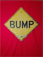 Early Embossed "bump" Road Sign