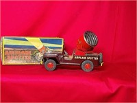 1950s Tin Airplane Spotter Toy 
With Original