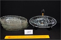 Group Lot of Oblong Star of David Dishes - 7