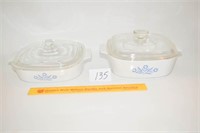 Group Lot of Corning ware Casseroles Both are 8