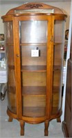 Bow Front Curio Cabinet -64in H x 31 1/2 in L x 12