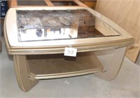 Coffee table measures 16.5 H x 37 L x 37 W,