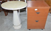 2 Pc. Lot - Small Stand w/2 Drawers on rollers