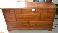 Wooden dresser measures 32.5 H x 56 L x 18 D