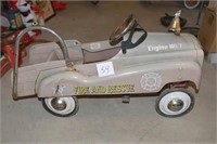 Vintage Fire & Rescue Engine No. 7 Peddle Car
