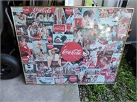 Large Framed Coca-Cola Puzzle