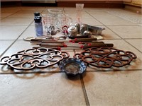 Lot of misc.  kitchen utensils, measuring cups,