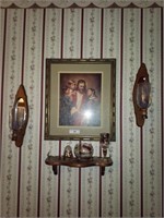Religious picture and Decor on wall