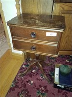 Vintage two drawer end table